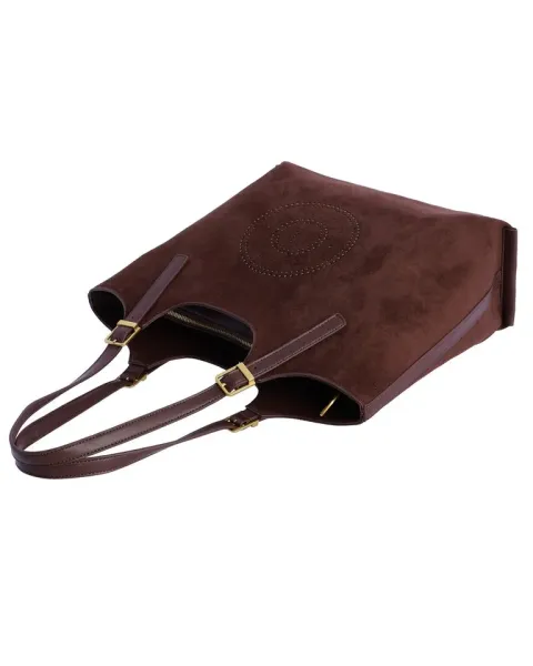 Bolso Hombro Amichi Marrón 1119 | Ante