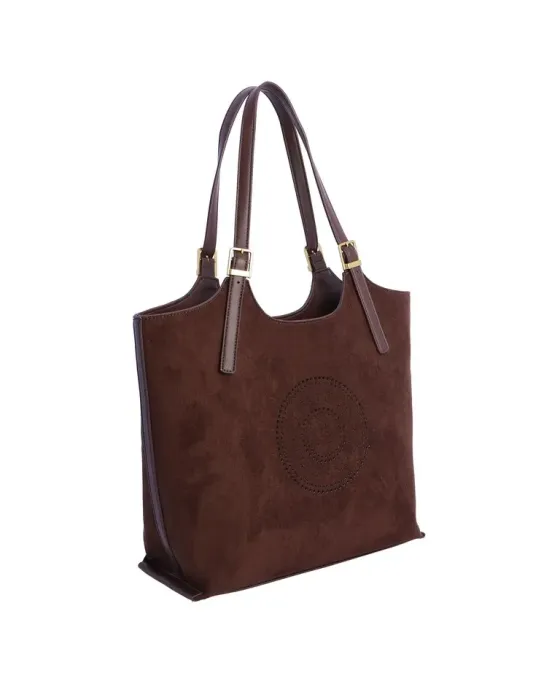 Bolso Hombro Amichi Marrón 1119 | Ante