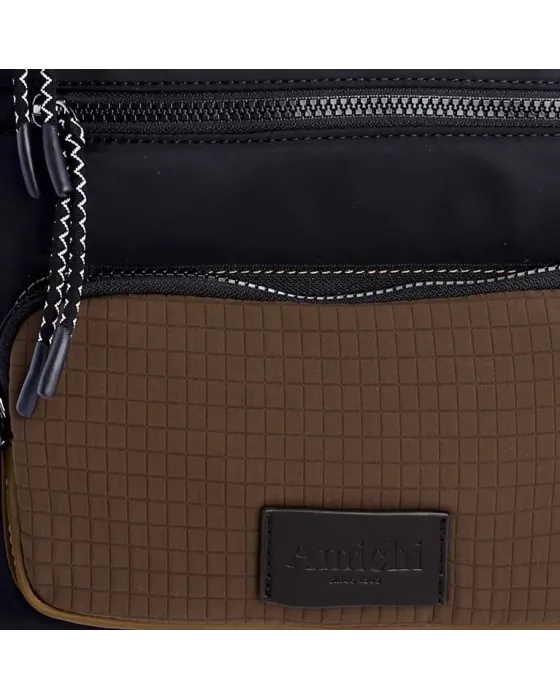 Bolso Hombro Amichi Marrón 1115 | Bolso de hombro