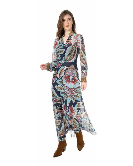 Vestido Malalá Guatemala | Vestido largo estampado