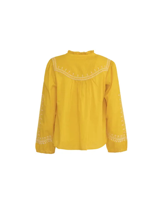 Blusa MDM Romântica Mostarda 2