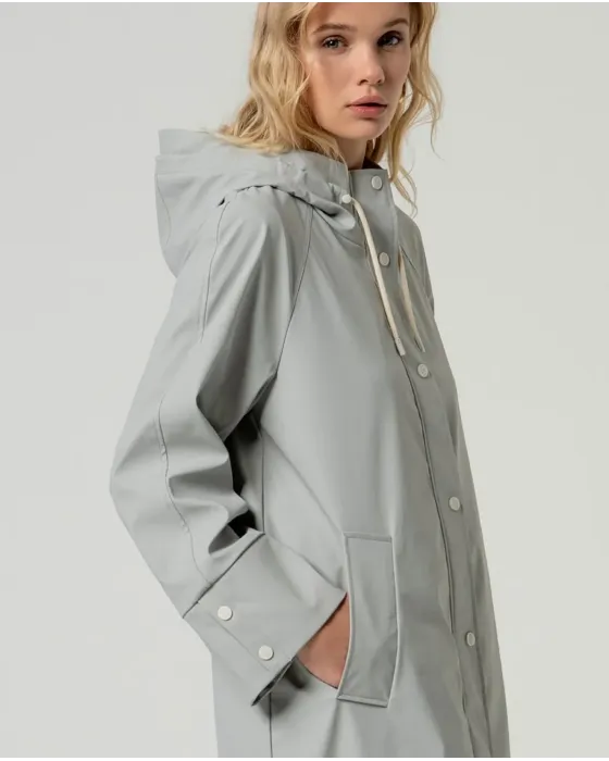 Parka Surkana con capucha Gris claro
