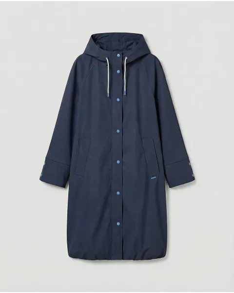 Parka Surkana con capucha marino | abrigo