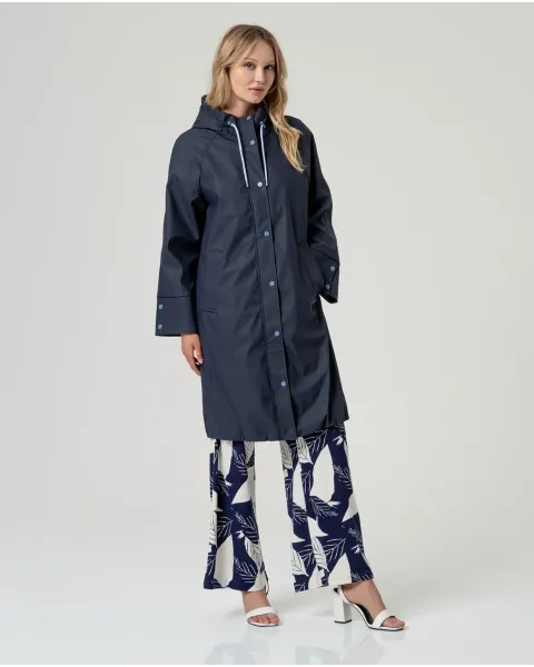 Parka Surkana con capucha marino | abrigo