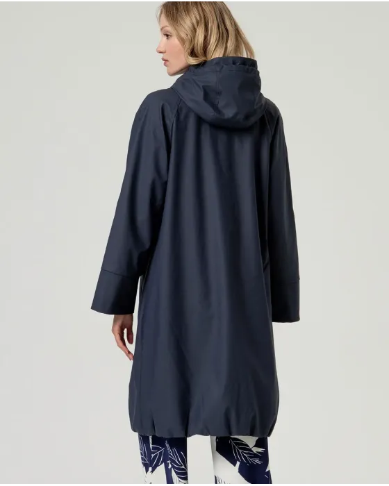 Parka Surkana com capuz marinho | casaco