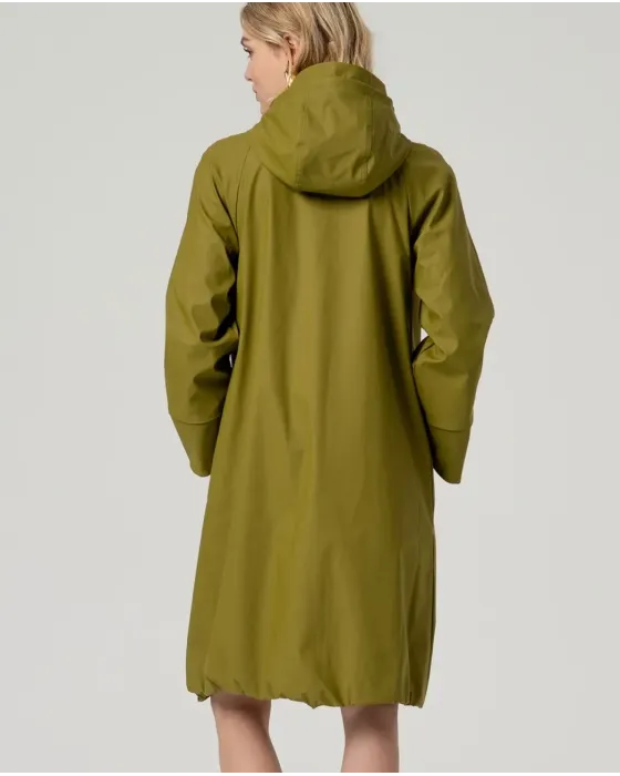 Parka Surkana con capucha oliva | abrigo
