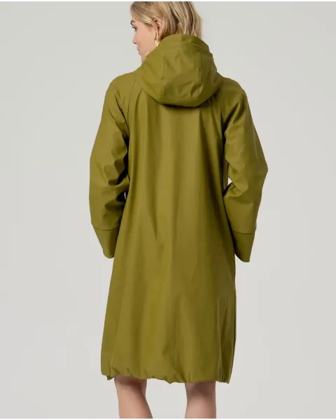 Parka Surkana con capucha oliva | abrigo