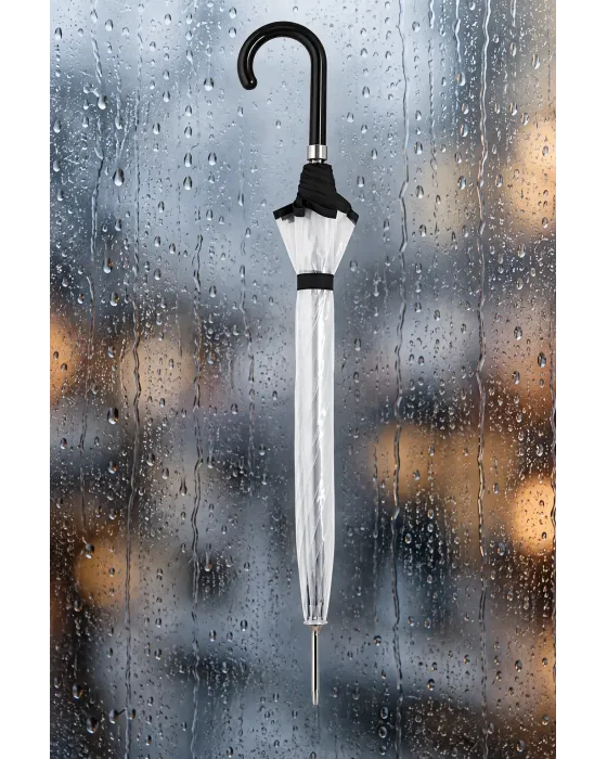 Guarda-chuva Comprido Clima transparente e vivo | 120 cm 2
