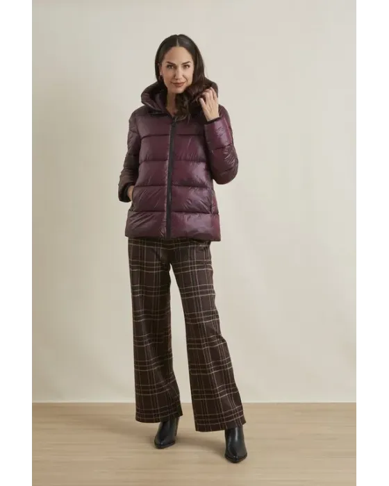 Parka Curta Amichi Bordeaux | Casaco acolchoado