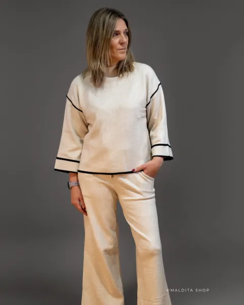 Conjunto Calças Jersey Buddyblue Bege | BuddyBlue