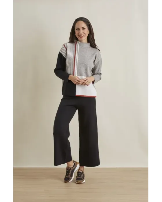 Conjunto Amichi Camisola + Calças Pretas | Malha