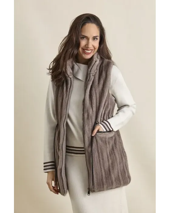 Colete Midi Amichi Amanda | Colete acolchoado