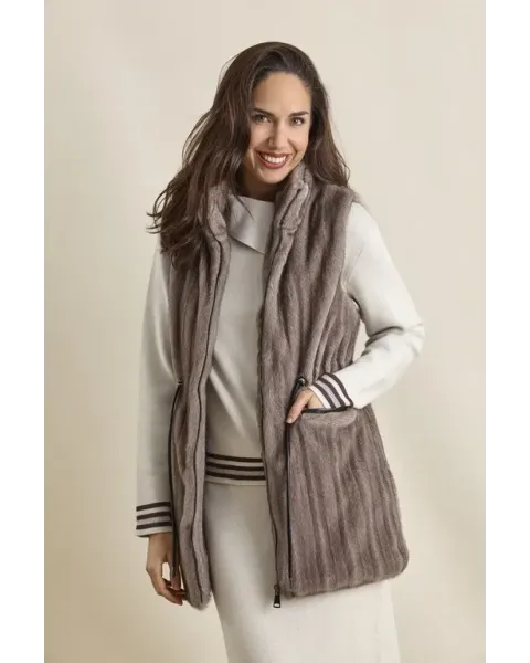 Chaleco Midi Amichi Amanda | Chaleco acolchado