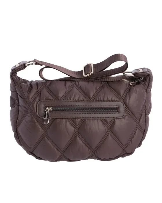 Bandolera Amichi Marrón | Bolso acolchado 2