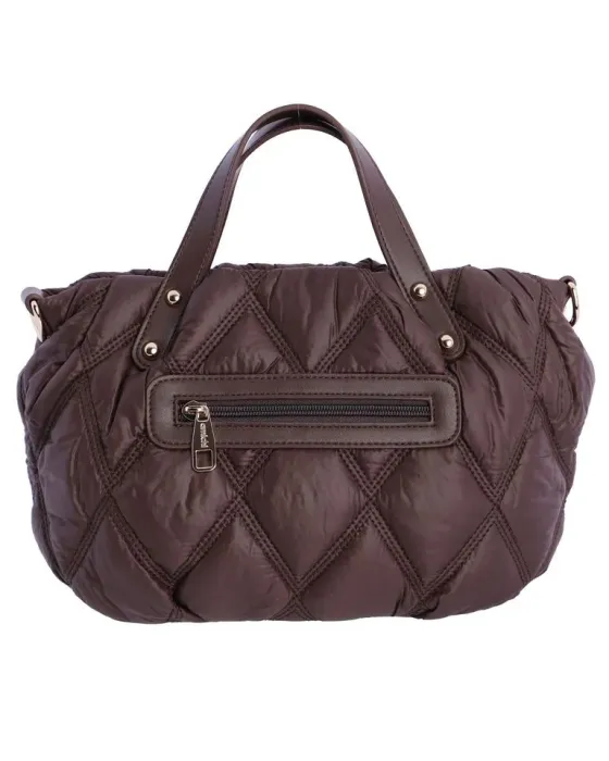 Bolso Mano Amichi Marrón | Bolso acolchado 2