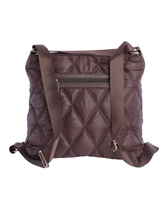 Bolsa Mochilla Amichi Castanha | Bolsa de ombro