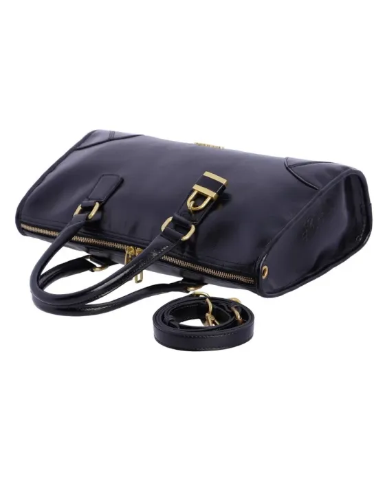 Bolso Mano Amichi Negro candado | bolso elegante