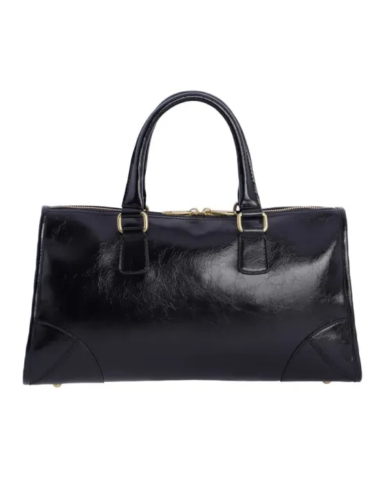 Bolso Mano Amichi Negro candado | bolso elegante