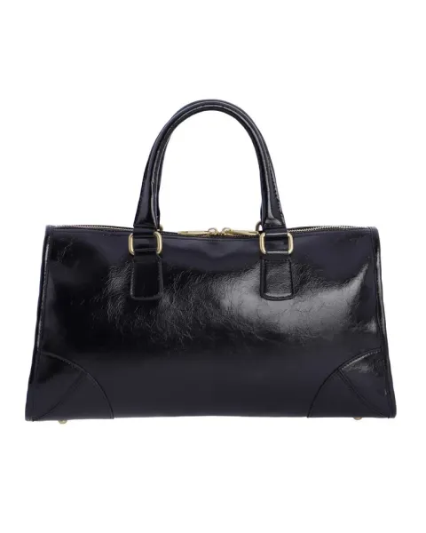 Bolsa de Mão Amichi Preto cadeado | bolsa elegante
