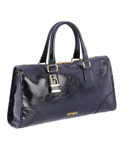 Bolso Mano Amichi Negro candado | bolso elegante