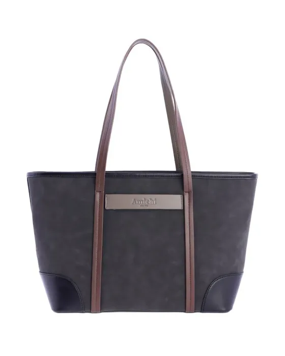 Shopper Amichi Cinzento | Mala ampla