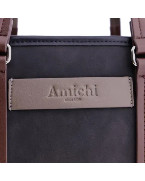 Bolsa de Mão Amichi Cinzenta | Bolsa estruturada