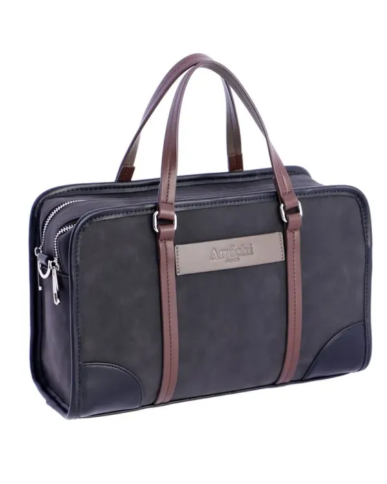 Bolsa de Mão Amichi Cinzenta | Bolsa estruturada