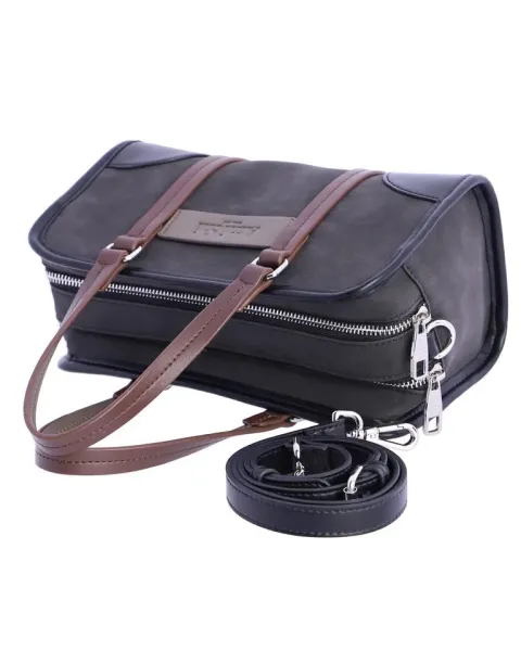 Bolso mano Amichi Gris | bolso estructurado