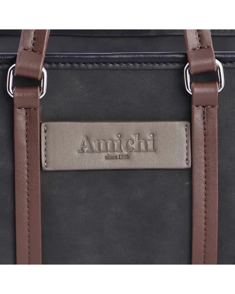 Bolso mano Amichi Gris | bolso estructurado