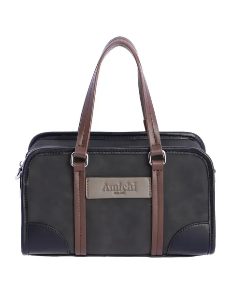 Bolsa de mão Amichi Cinzento | bolsa estruturada