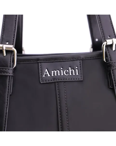 Bolsa de Ombro Amichi Preta | Bolsa de ombro