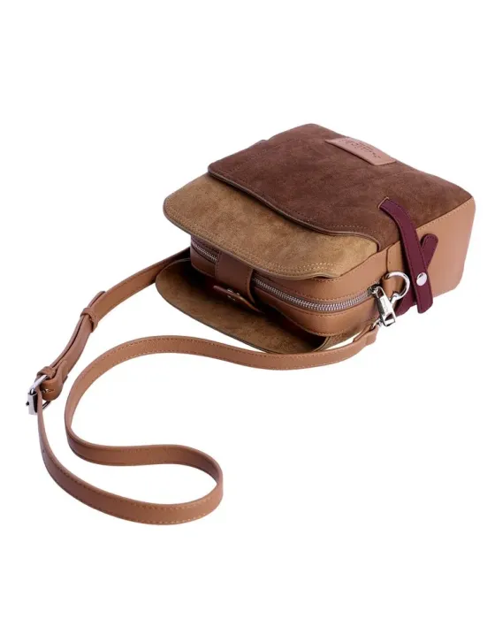 Bandolera Amichi Marrón | Bolso bandolera
