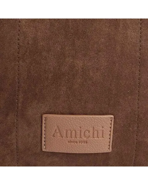 Bandoleira Amichi Castanho | Mala tiracolo