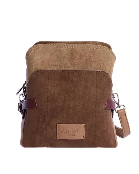 Bandolera Amichi Marrón | Bolso bandolera