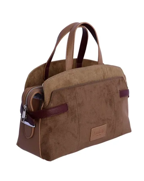 Bolsa de Mão Amichi Castanha | Bolsa de mão