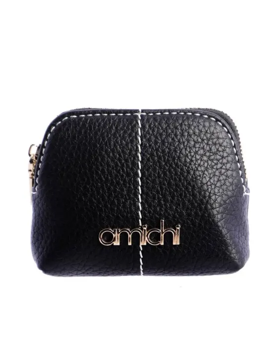 Monedero Amichi Negro | Monedero compacto