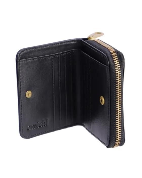 Cartera Monedero Amichi Negra | Monedero compacto
