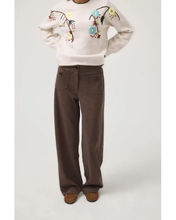 Pantalón MDM corte Ancho | marrón