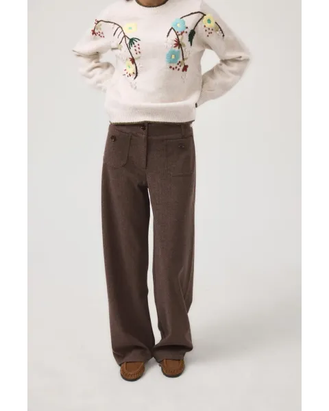 Pantalón MDM corte Ancho | marrón