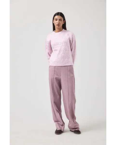 Camisola MD de malha vazada Lavanda MDM