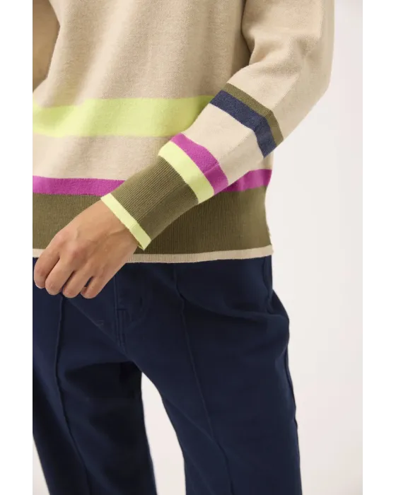 Jersey de ponto MDM botões ombros | jersey cru