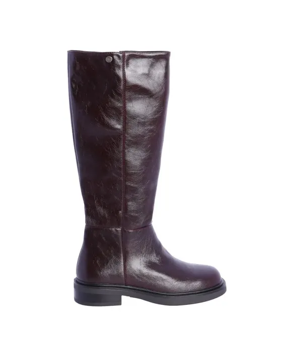 Bota Alta Amichi Bordô | Calçado mulher