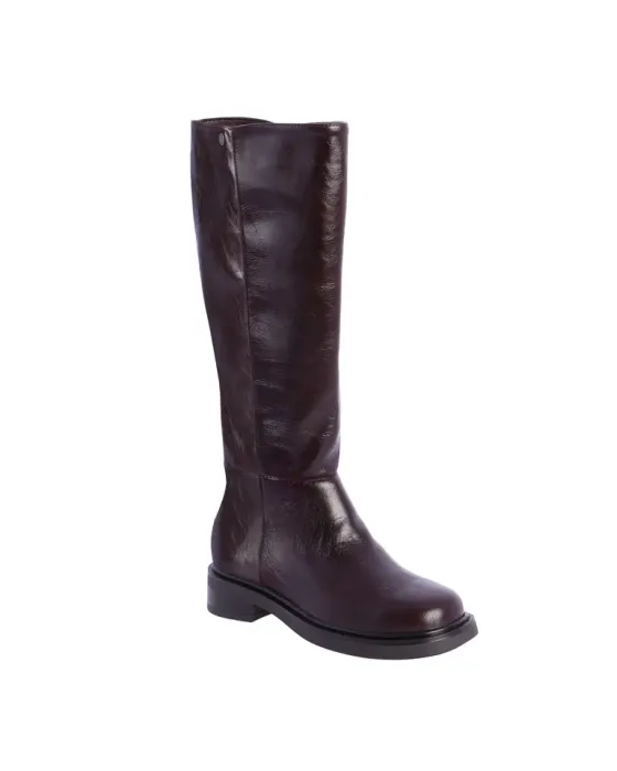 Bota Alta Amichi Bordô | Calçado mulher