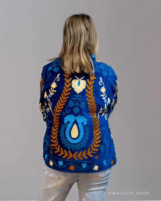 Chaqueta Suzani Terciopelo Bordada | Esenciales 2