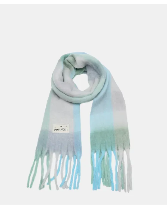 Cachecol Pepe Moll Green | xadrez e franjas