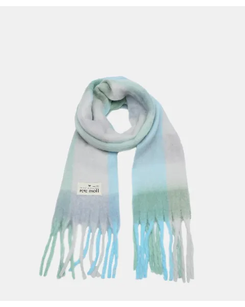 Cachecol Pepe Moll Green | xadrez e franjas