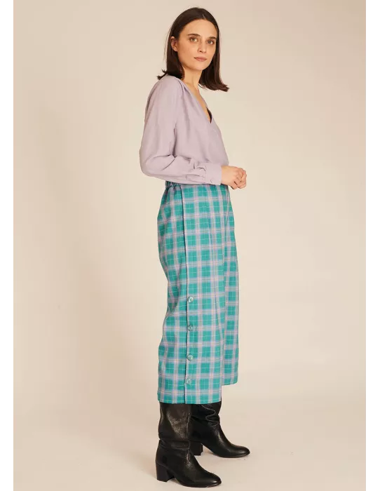 Squares Culotte Turquoise