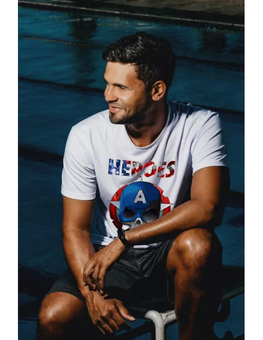 Camiseta Hombre LASAL Neverdie Blanca