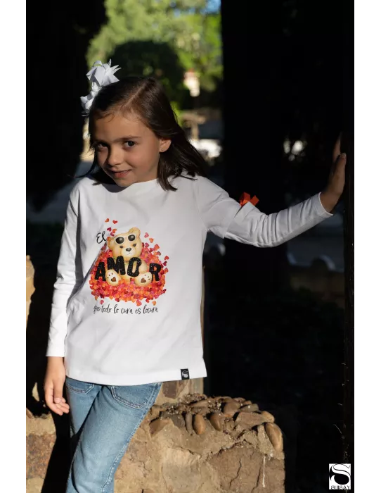 Camiseta SUISAY Osa Amor Niña