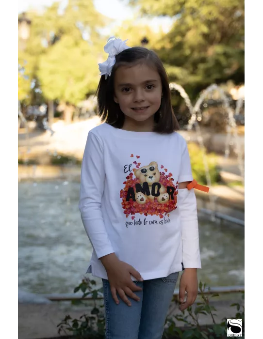 Camiseta SUISAY Osa Amor Niña